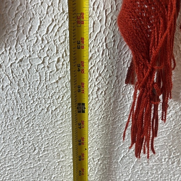 Raj Red Knit Poncho - Picture 7 of 7